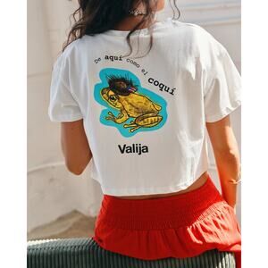 Valija La Rincon Coque White Graphic Top